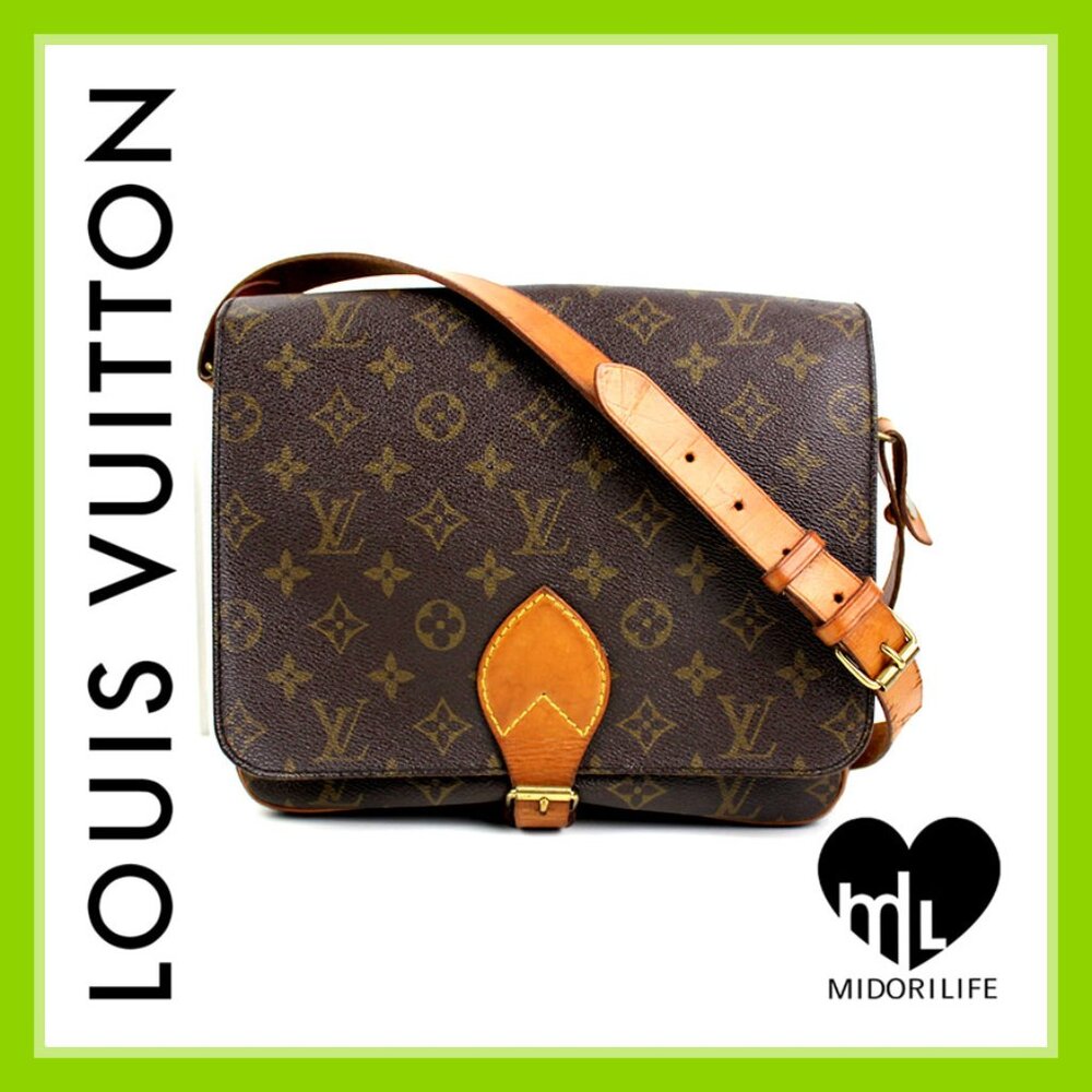 LOUIS VUITTON Vintage Monogram Cartouchiere Crossbody